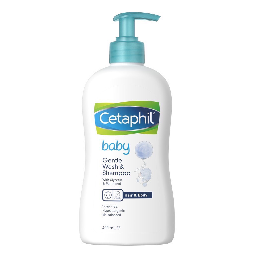  Cetaphil Baby Gentle Shampoo 2 in 1 (400 ml) Sữa tắm gội toàn thân trẻ em