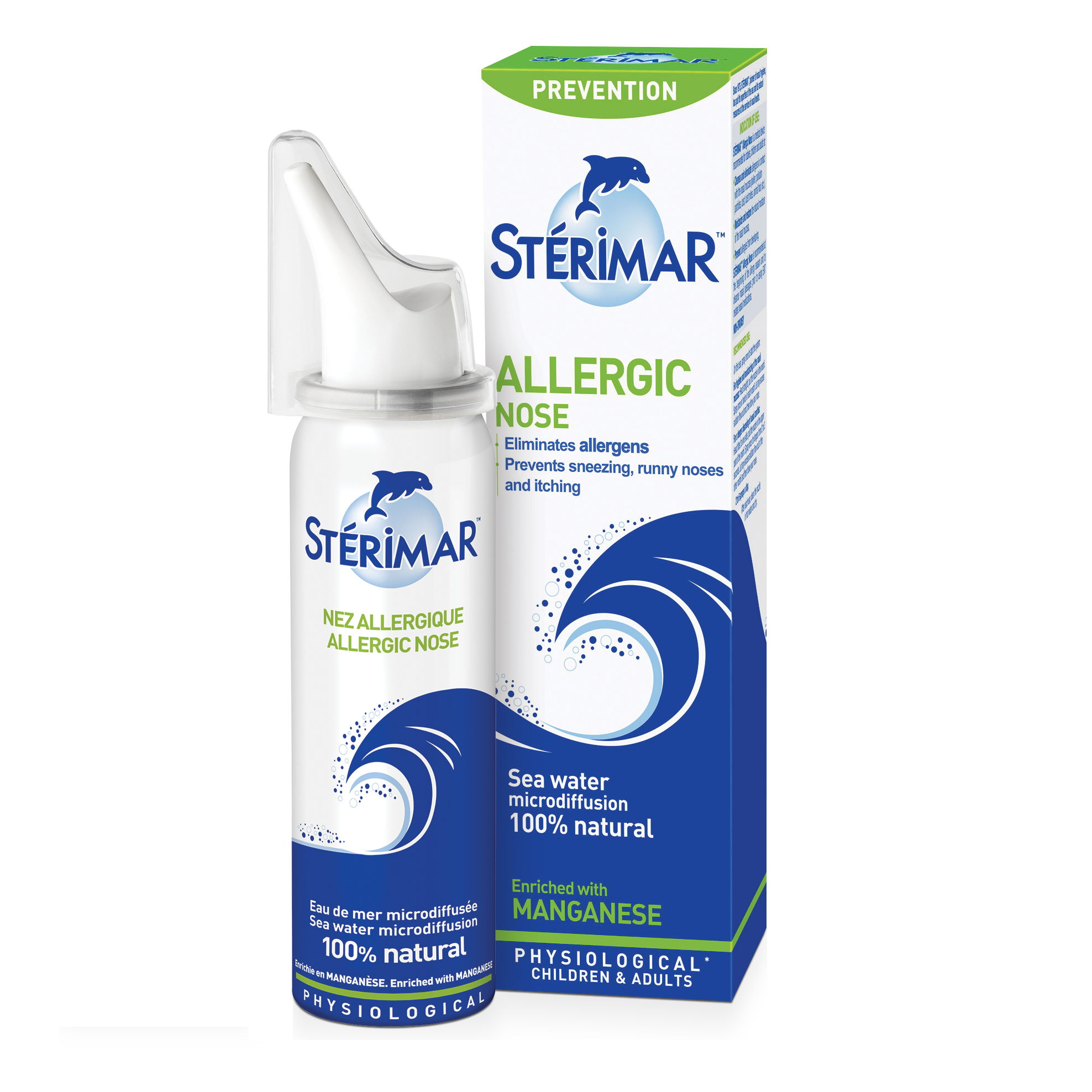 STERIMAR ALLERGIC NOSE Dung dịch xịt vệ sinh mũi ngăn ngừa dị ứng