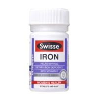 Swisse Iron hộp 30 viên bổ sung sắt hữu cơ dễ hấp thu, giảm táo bón cho phụ nữ