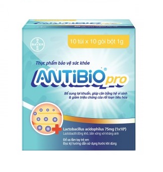 Antibio Pro giúp cân bằng hệ vi sinh đường ruột (10 lốc x 10 gói/hộp)