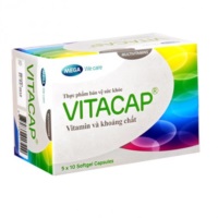Vitacap giúp bổ sung vitamin và khoáng chất (Hộp 5 vỉ x 10 viên)