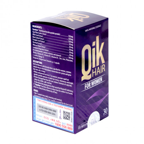 Qik Hair for Women chăm sóc tóc cho nữ (Hộp 30 viên)