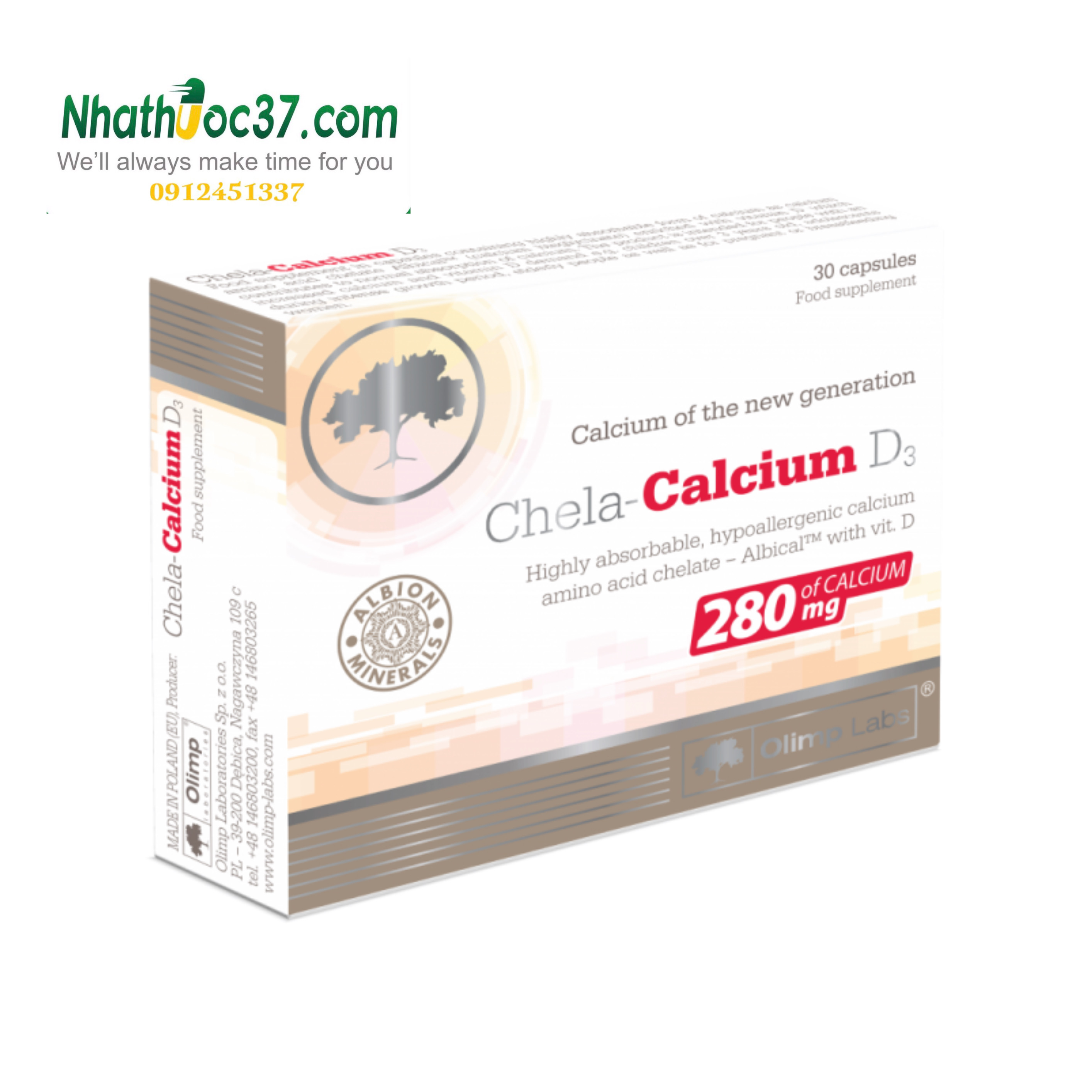 Chela Calcium D3 bổ sung canxi Ion thế hệ mới có khả năng hấp thu tốt, không lắng cặn, không táo bón