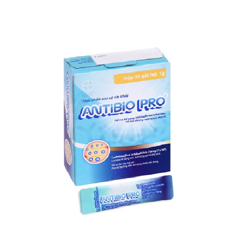 Antibio Pro giúp cân bằng hệ vi sinh đường ruột (10 lốc x 10 gói/hộp)