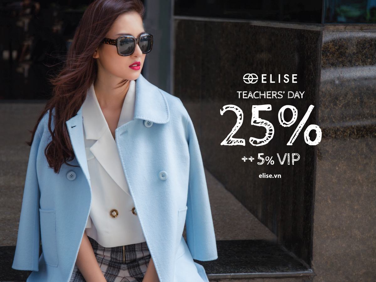 Thời trang ELISE khuyến mãi 20/11 – giảm giá 25%++