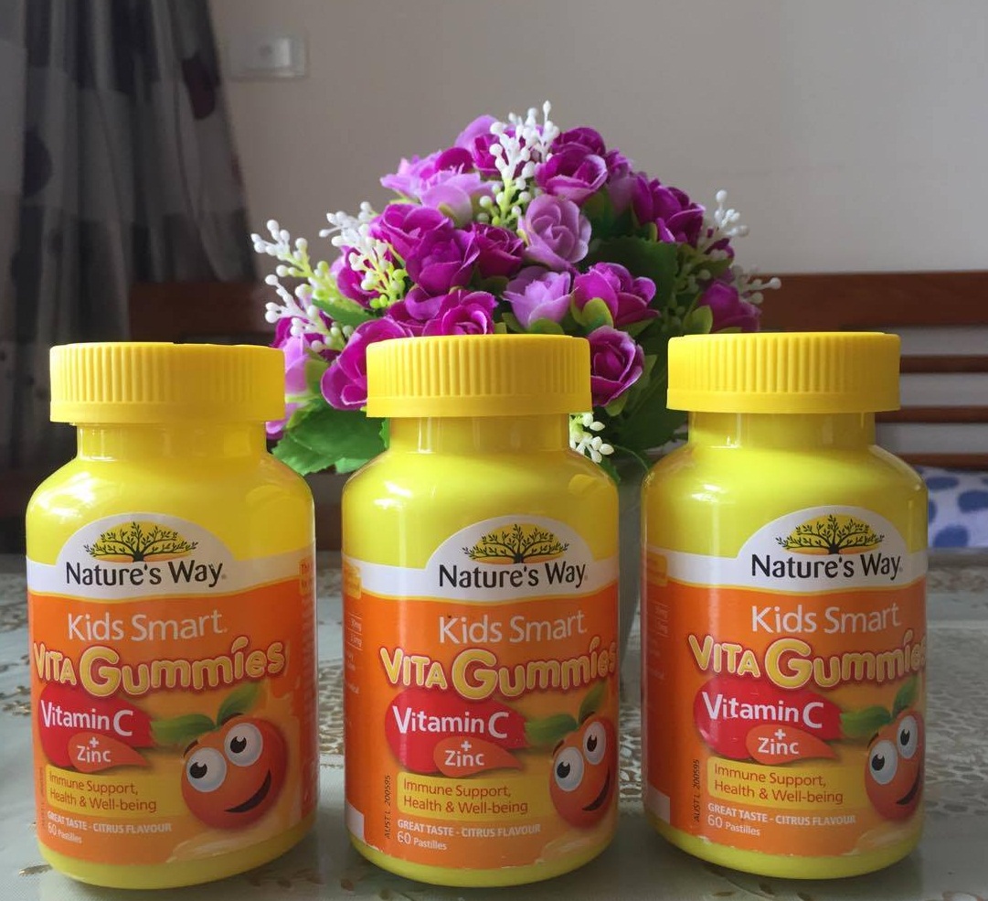 Kids Smart Vita gummies Vitamin C + ZinC - Bổ sung vitamin C và kẽm