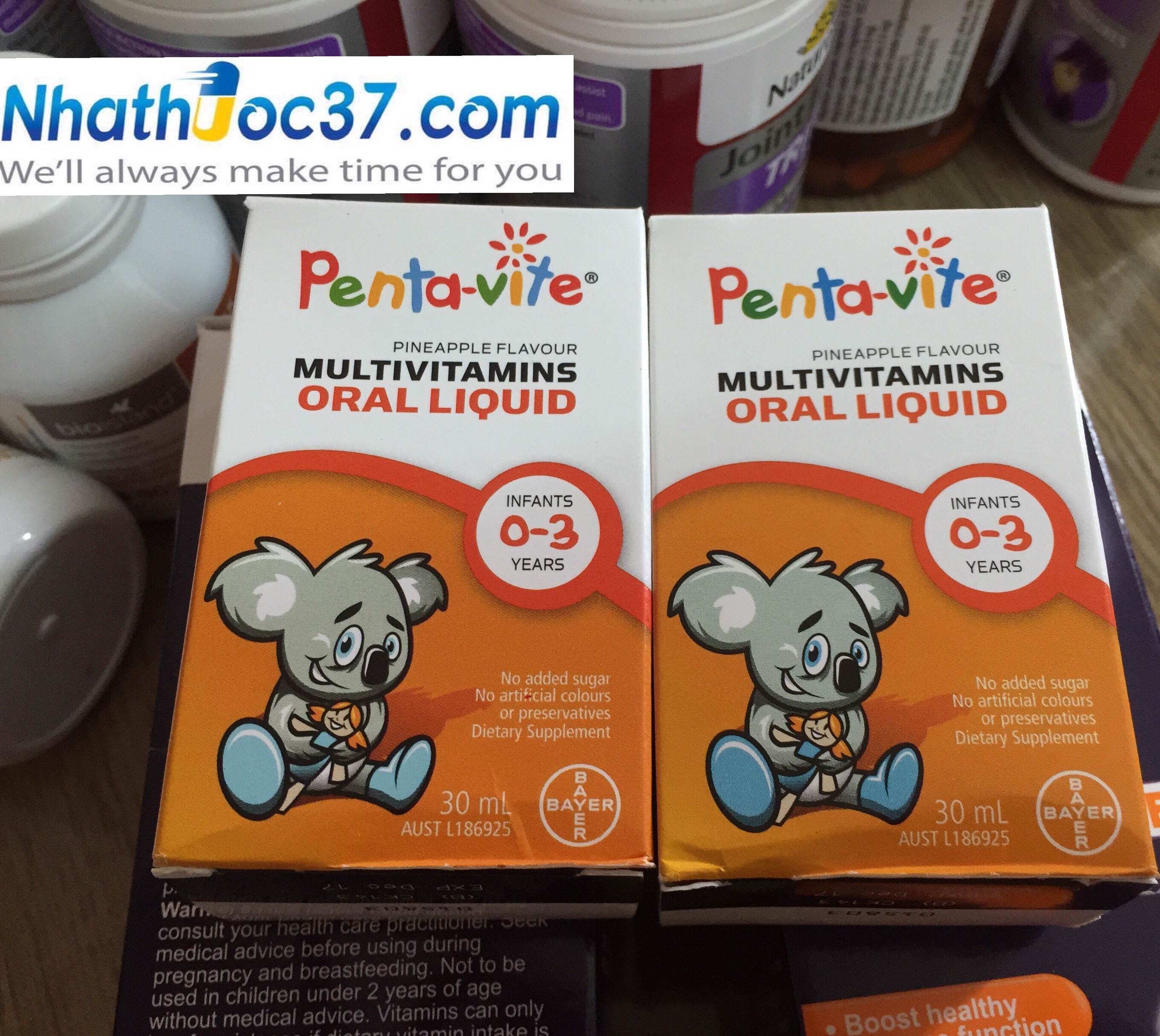 Pentavite multivitamin oral liquid Infant 0-3 years