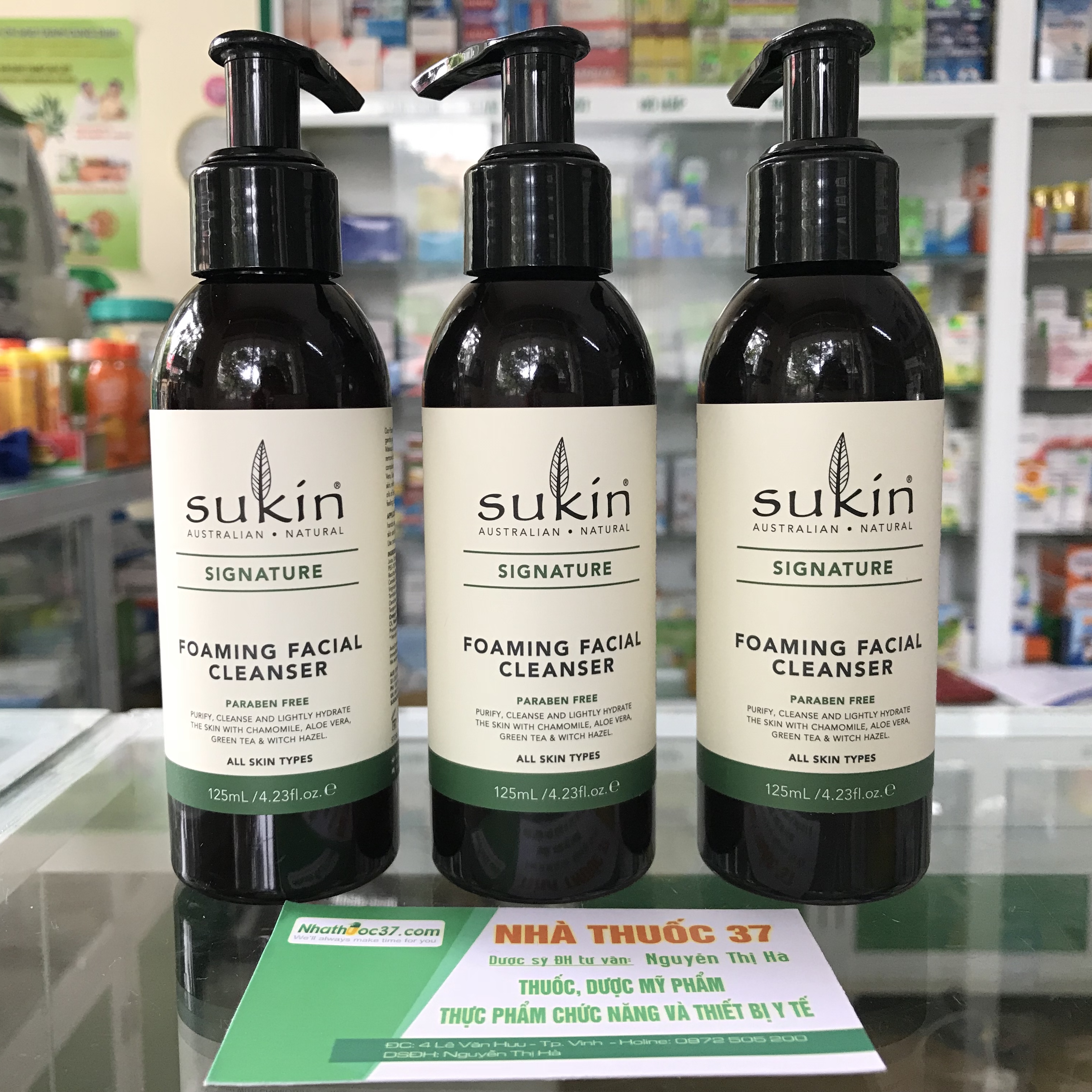 Sữa rửa mặt Sukin foaming facial cleanser cho da hỗ hợp và da dầu