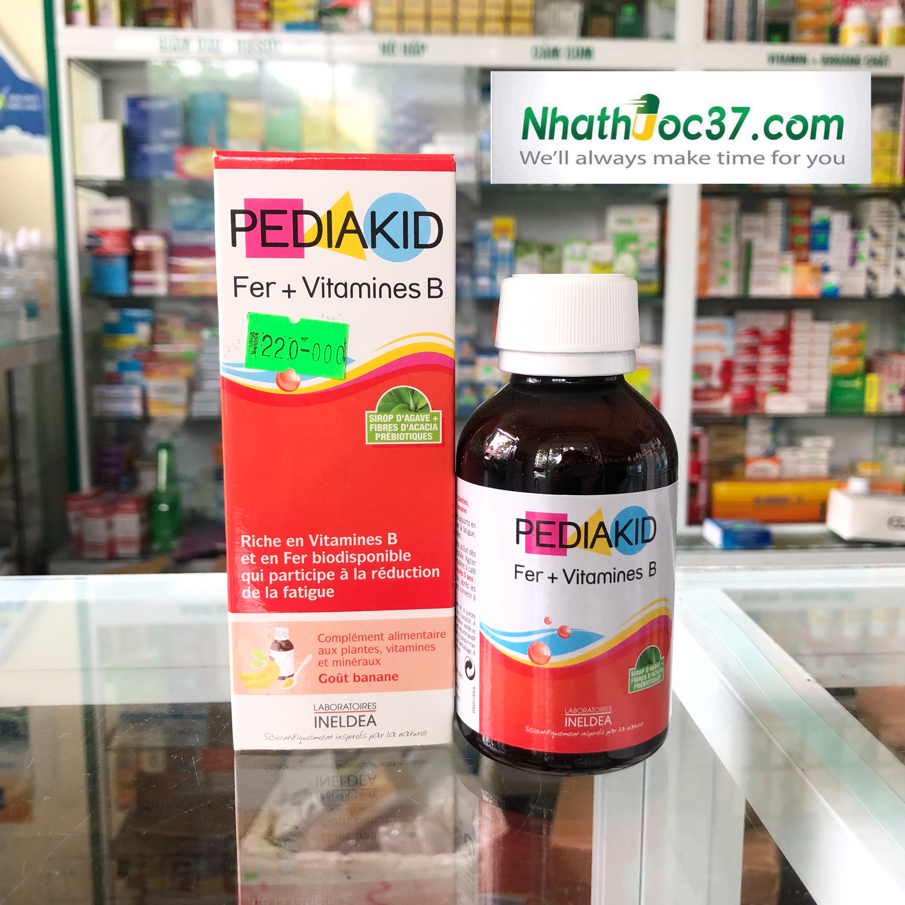 PEDIAKID FER + VITAMIN B SIRO BỔ MÁU CHO BÉ
